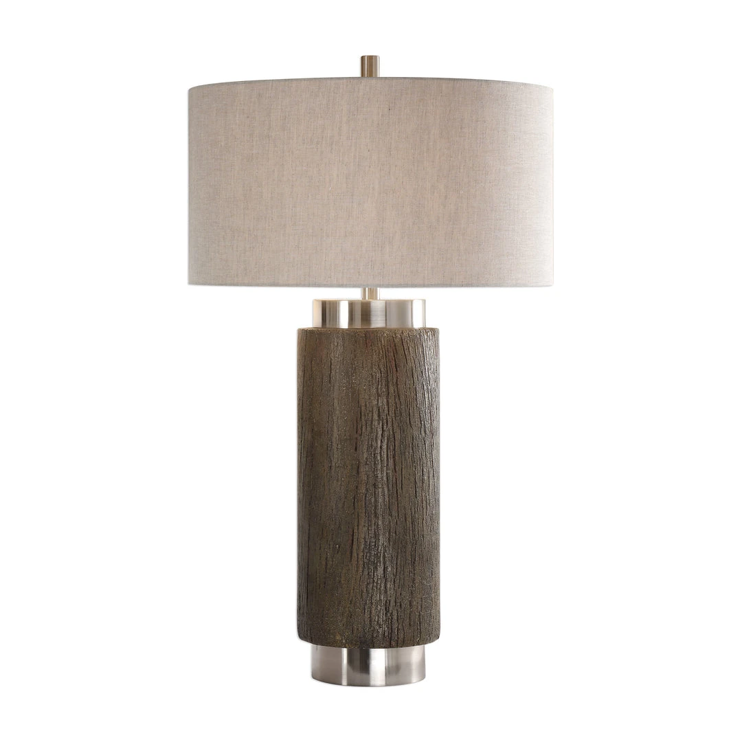 Uttermost Cheraw Wood Cylinder Lamp 3 Uttermost Cheraw Wood Cylinder Lamp