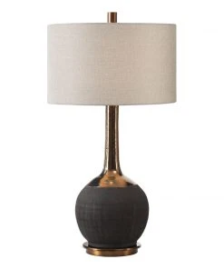 Uttermost Arnav Textured Black Lamp