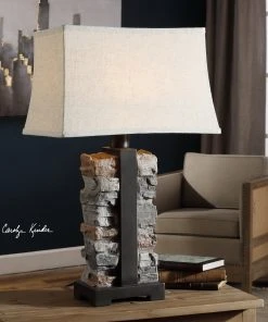 Uttermost Kodiak Stacked Stone Lamp Table Lamps 6 Uttermost Kodiak Stacked Stone Lamp Table Lamps