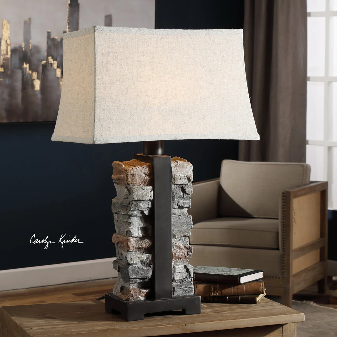 Uttermost Kodiak Stacked Stone Lamp Table Lamps 4 Uttermost Kodiak Stacked Stone Lamp Table Lamps