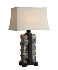 Uttermost Kodiak Stacked Stone Lamp Table Lamps