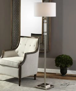 Uttermost Volusia Nickel Floor Lamp