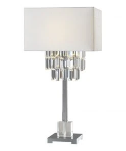 Table Lamps Uttermost Resana Polished Nickel Lamp