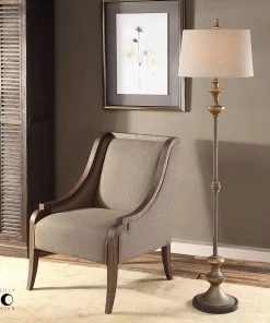Uttermost Vetralla Silver Bronze Floor Lamp