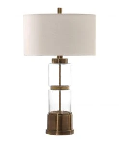Table Lamps Uttermost Vaiga Glass Column Lamp 8 Table Lamps Uttermost Vaiga Glass Column Lamp