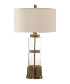 Table Lamps Uttermost Vaiga Glass Column Lamp
