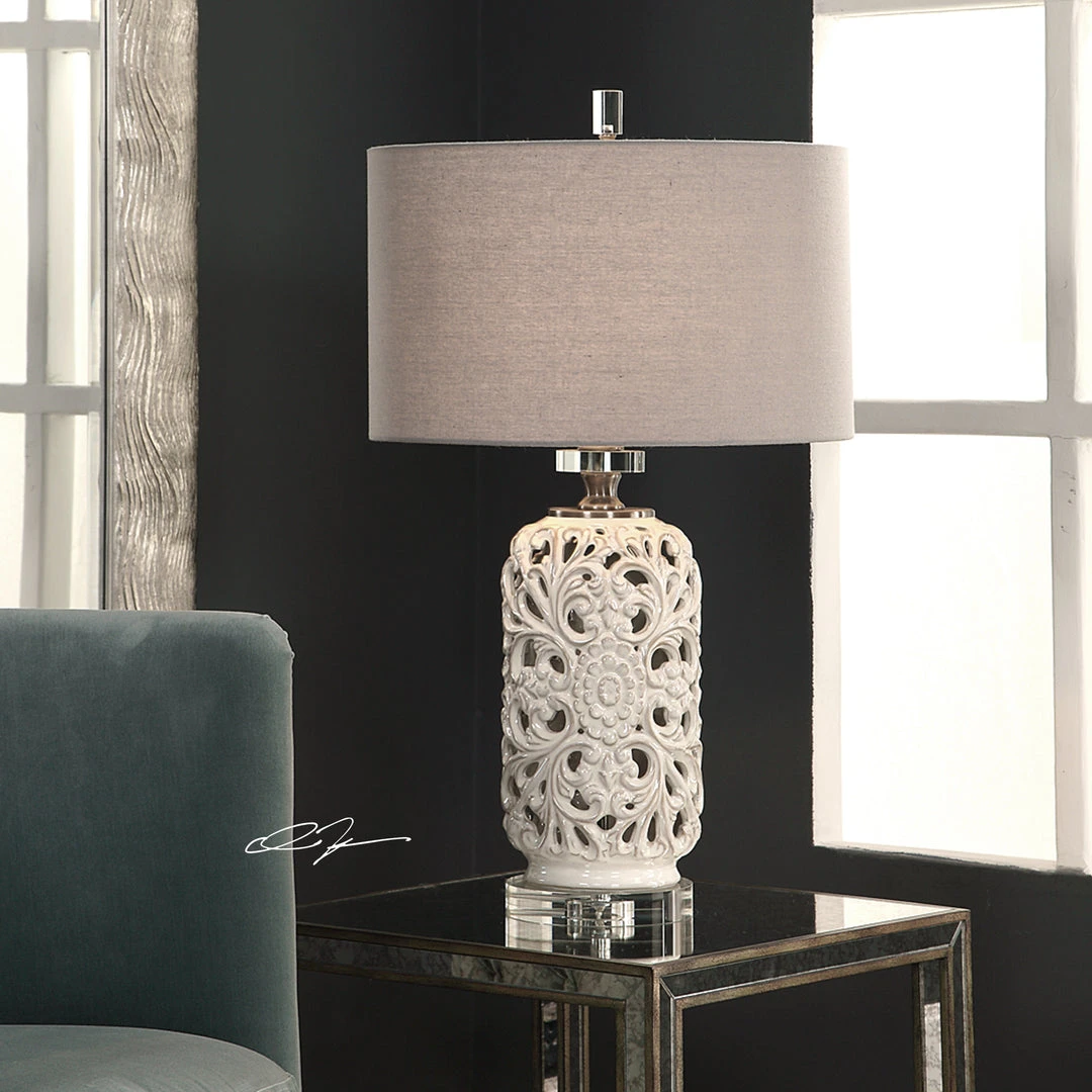 Table Lamps Uttermost Dahlina Ceramic Table Lamp 4 Table Lamps Uttermost Dahlina Ceramic Table Lamp