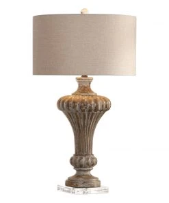 Table Lamps Uttermost Treneece Aged Pecan Lamp