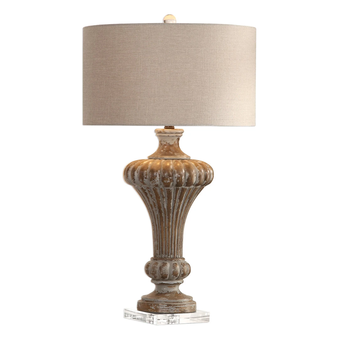 Table Lamps Uttermost Treneece Aged Pecan Lamp 3 Table Lamps Uttermost Treneece Aged Pecan Lamp