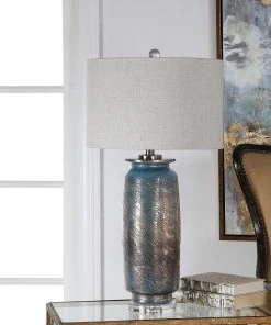 Table Lamps Uttermost Olesya Swirl Glass Table Lamp