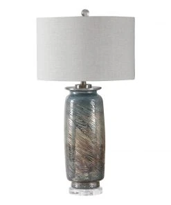 Table Lamps Uttermost Olesya Swirl Glass Table Lamp