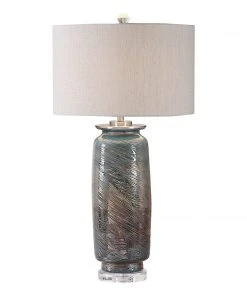 Table Lamps Uttermost Olesya Swirl Glass Table Lamp
