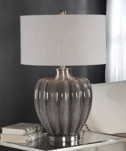 Uttermost Adler Smoky Gray Table Lamp