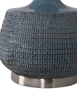 Uttermost Hearst Blue Glaze Table Lamp