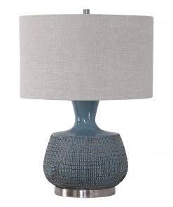 Uttermost Hearst Blue Glaze Table Lamp