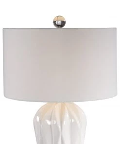 Uttermost Malena Glossy White Table Lamp 14 Uttermost Malena Glossy White Table Lamp