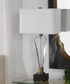 Uttermost Cora Geometric Crystal Table Lamp Table Lamps 11 Uttermost Cora Geometric Crystal Table Lamp Table Lamps