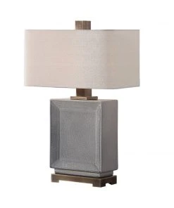 Uttermost Abbot Crackled Gray Table Lamp Table Lamps