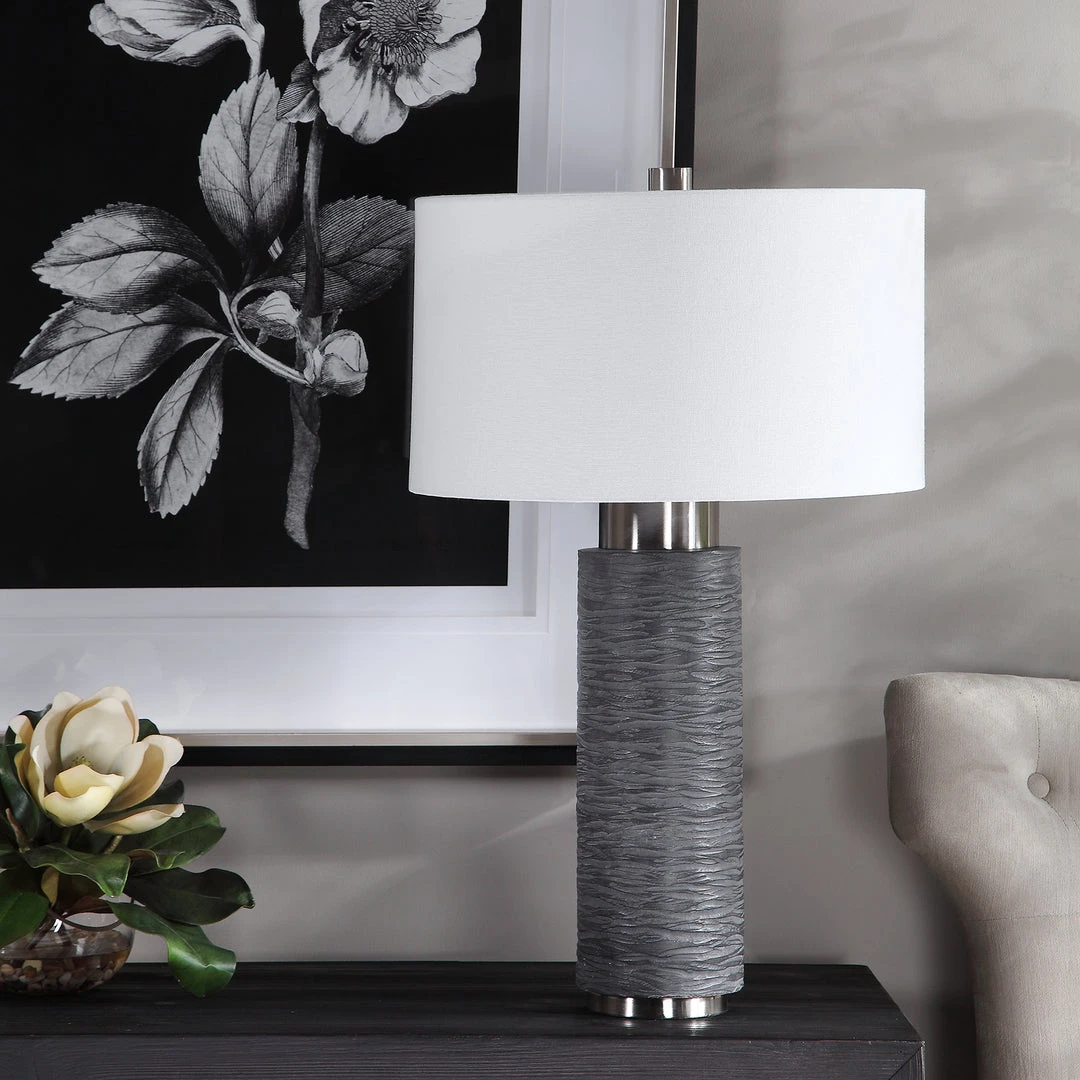 Uttermost Strathmore Stone Gray Table Lamp 5 Uttermost Strathmore Stone Gray Table Lamp