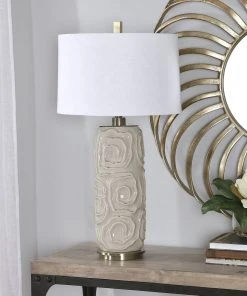 Uttermost Zade Warm Gray Table Lamp 11 Uttermost Zade Warm Gray Table Lamp
