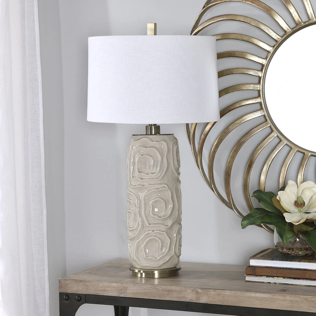Uttermost Zade Warm Gray Table Lamp 5 Uttermost Zade Warm Gray Table Lamp