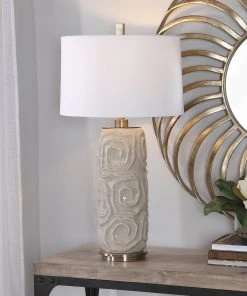 Uttermost Zade Warm Gray Table Lamp 10 Uttermost Zade Warm Gray Table Lamp