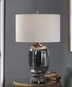 Uttermost Caswell Amber Glass Table Lamp