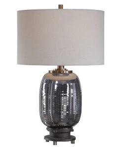 Uttermost Caswell Amber Glass Table Lamp