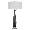 Uttermost Jothan Frosted Black Table Lamp Table Lamps