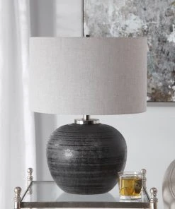 Table Lamps Uttermost Mikkel Charcoal Table Lamp