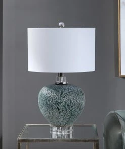 Uttermost Almera Dark Teal Table Lamp Table Lamps