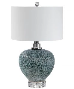 Uttermost Almera Dark Teal Table Lamp Table Lamps