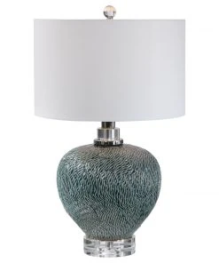 Uttermost Almera Dark Teal Table Lamp Table Lamps