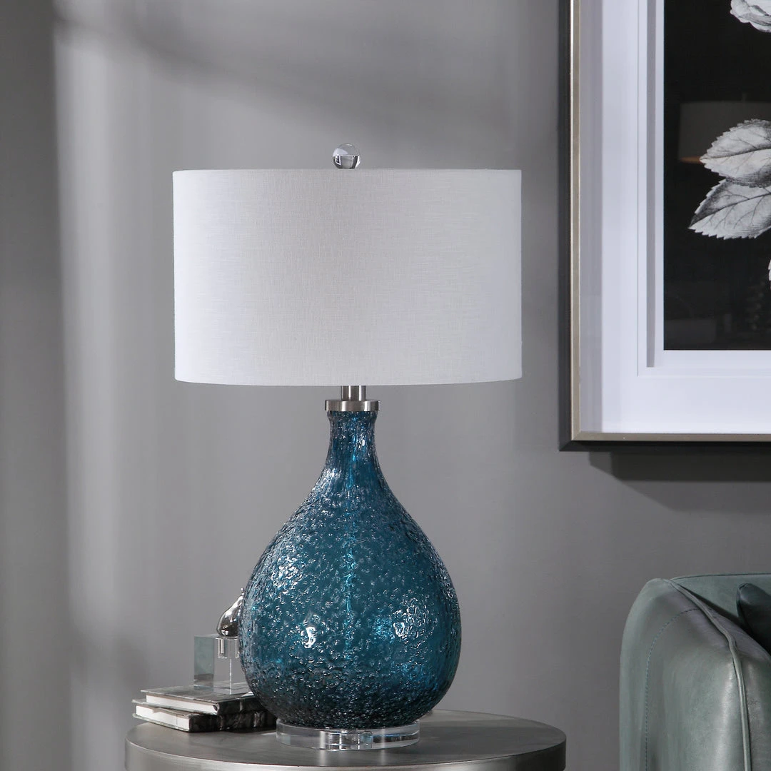 Uttermost Eline Blue Glass Table Lamp Table Lamps 5 Uttermost Eline Blue Glass Table Lamp Table Lamps
