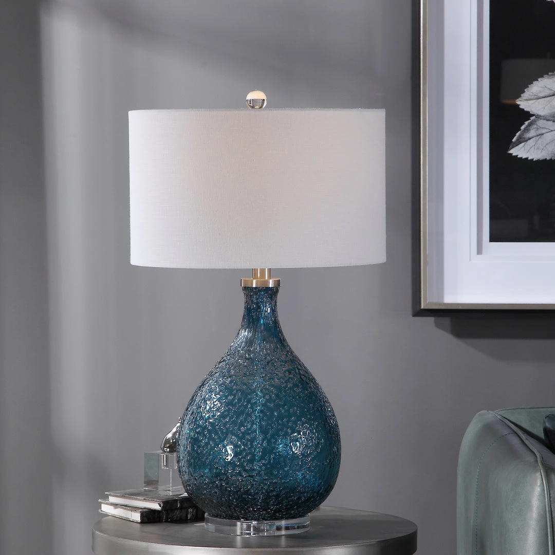 Uttermost Eline Blue Glass Table Lamp Table Lamps 4 Uttermost Eline Blue Glass Table Lamp Table Lamps