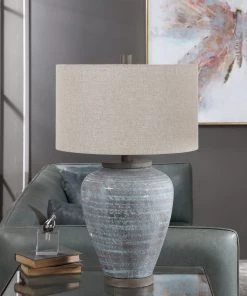 Uttermost Pelia Light Aqua Table Lamp Table Lamps