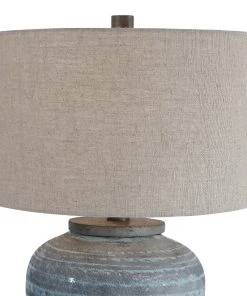Uttermost Pelia Light Aqua Table Lamp Table Lamps