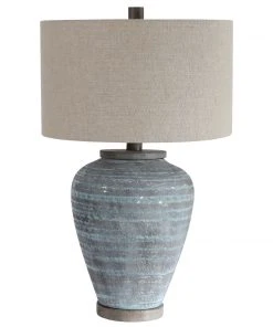 Uttermost Pelia Light Aqua Table Lamp Table Lamps