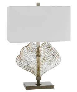 Uttermost Anara Glass Leaf Table Lamp