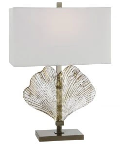 Uttermost Anara Glass Leaf Table Lamp
