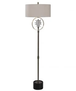 Uttermost Pitaya Antique Brass Floor Lamp Floor Lamps
