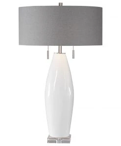 Table Lamps Uttermost Laurie White Ceramic Table Lamp