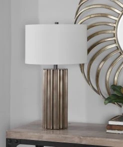 Table Lamps Uttermost Khalio Gun Metal Table Lamp 11 Table Lamps Uttermost Khalio Gun Metal Table Lamp