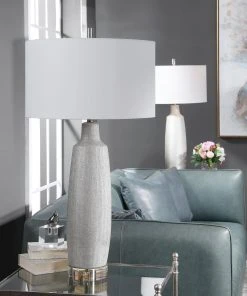 Uttermost Kathleen Metallic Silver Table Lamp Table Lamps 11 Uttermost Kathleen Metallic Silver Table Lamp Table Lamps