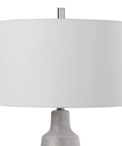 Uttermost Kathleen Metallic Silver Table Lamp Table Lamps 13 Uttermost Kathleen Metallic Silver Table Lamp Table Lamps