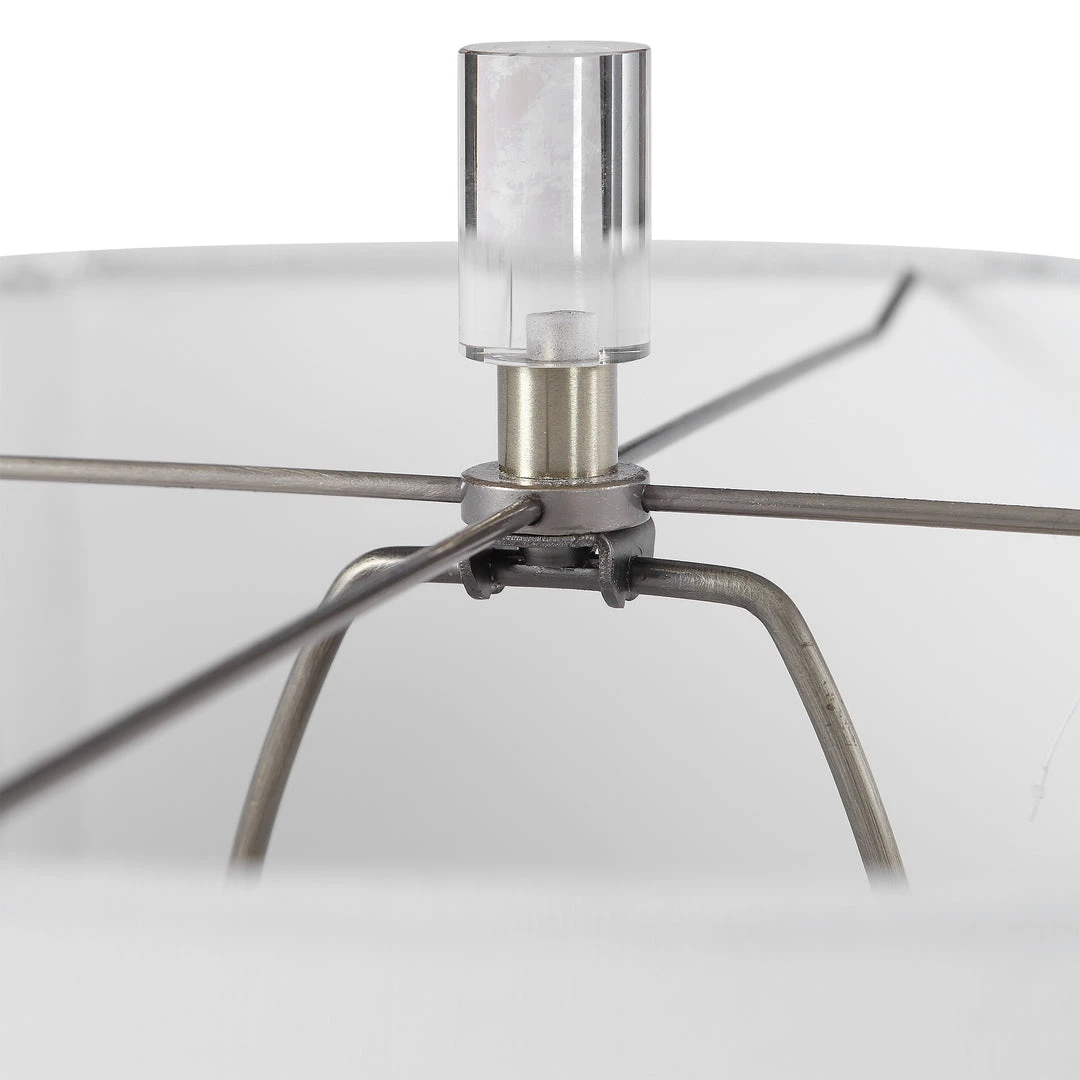 Uttermost Kathleen Metallic Silver Table Lamp Table Lamps 9 Uttermost Kathleen Metallic Silver Table Lamp Table Lamps