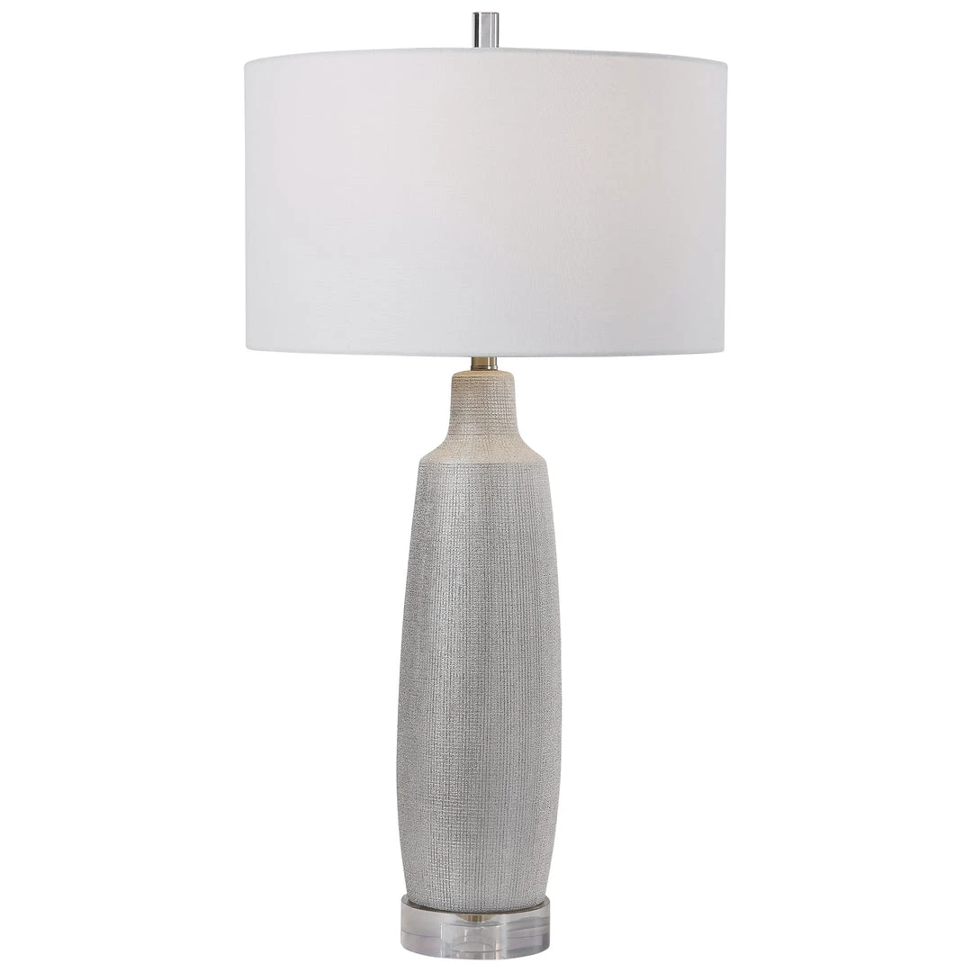 Uttermost Kathleen Metallic Silver Table Lamp Table Lamps 3 Uttermost Kathleen Metallic Silver Table Lamp Table Lamps