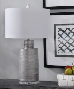 Uttermost Anitra Metallic Silver Table Lamp Table Lamps 11 Uttermost Anitra Metallic Silver Table Lamp Table Lamps