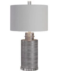 Uttermost Anitra Metallic Silver Table Lamp Table Lamps