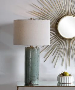 Uttermost Callais Crackled Aqua Table Lamp Table Lamps